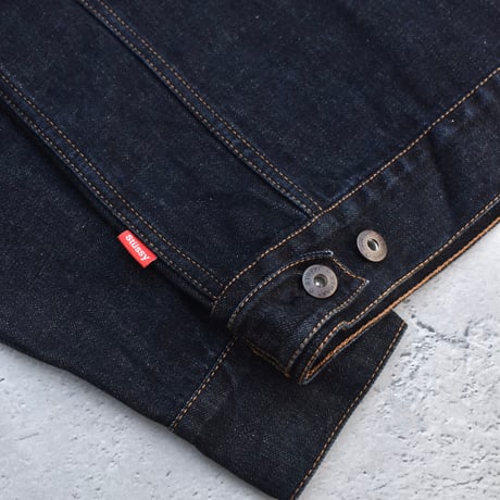 00's STUSSY GARMENT CO. "ROUGH and RUGGED DENIM" 2nd Type Trucker Jacket