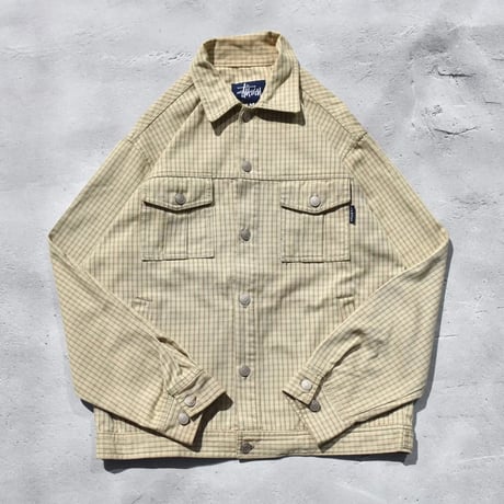 90's Stussy Lee Praid Army Jacket Made in USA