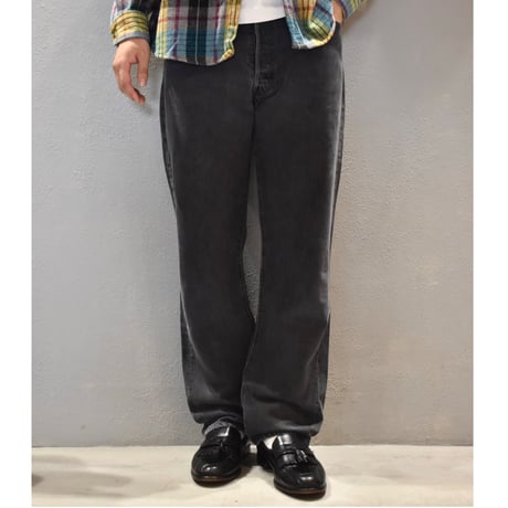 80's Levi's 501 Yarn-dyed Denim Pants Black
