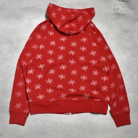 Stussy Skull Pattern Zip Hoodie