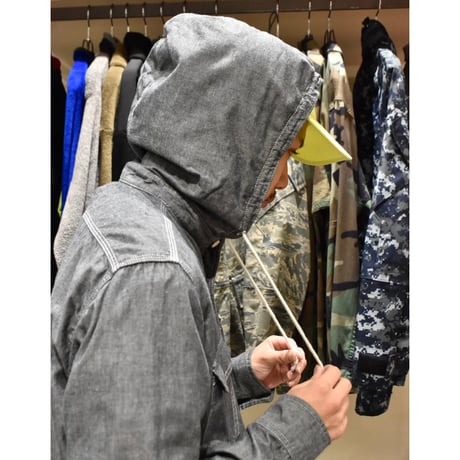 Stussy Hooded Chambray L/S Shirt