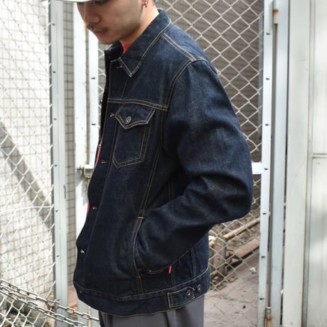 00's STUSSY GARMENT CO. "ROUGH and RUGGED DENIM" 2nd Type Trucker Jacket