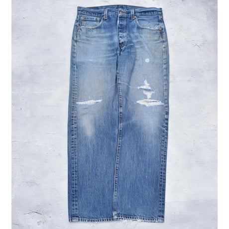 Levi's 501 Repaired Denim Pants
