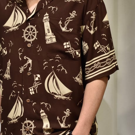 Polo Ralph Lauren S/S Hawalian Shirt "ノーティカル柄"