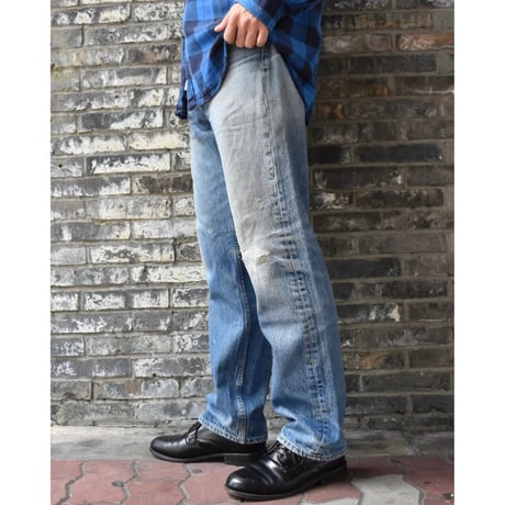 Levi's 501 Repaired Denim Pants Made in USA