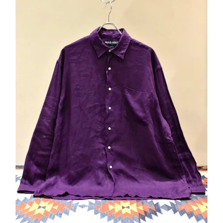 90's Polo Golf Ralph Lauren L/S Linen Shirt "CHAMBERS"