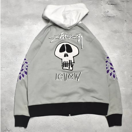 Stussy × Leilow Zip Scull Hoodie