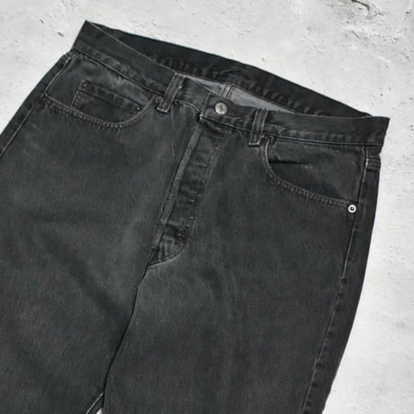 80's Levi's 501 Yarn-dyed Denim Pants Black