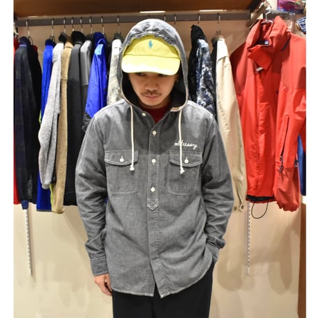 Stussy Hooded Chambray L/S Shirt
