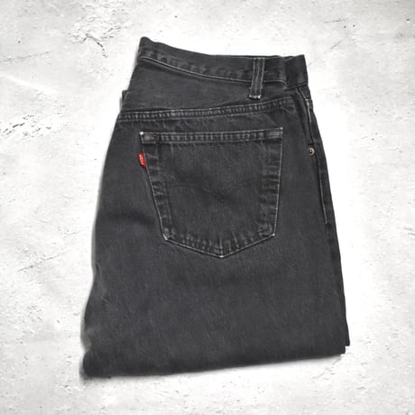 80's Levi's 501 Yarn-dyed Denim Pants Black