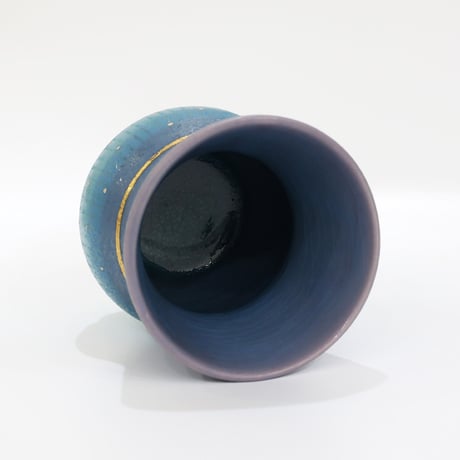 笠間焼 ブルー冷酒杯 / Kasama Blue Sake Cup｜陶芸家 飯沼耕市
