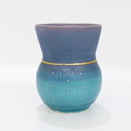笠間焼 ブルー冷酒杯 / Kasama Blue Sake Cup｜陶芸家 飯沼耕市