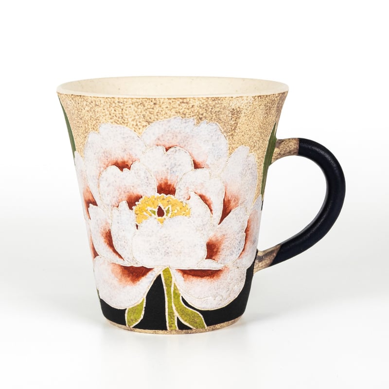 笠間焼 彩時器 牡丹文マグカップ / Saijiki Peony Mug Cup｜陶芸家 大貫