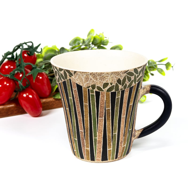 笠間焼 彩時器 竹文マグカップ / Saijiki Bamboo Motif Mug｜陶芸家