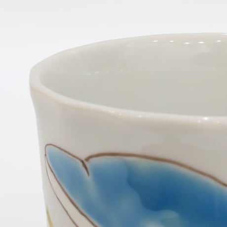 九谷焼 色絵遊｜海の仲間たち & アルパカとクローバー ペアマグカップ｜Sea & Meadow Pair Mug