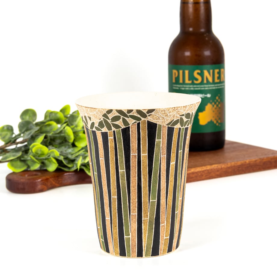 笠間焼 彩時器 竹文トールカップ / Saijiki Bamboo Tall Cup｜陶芸家