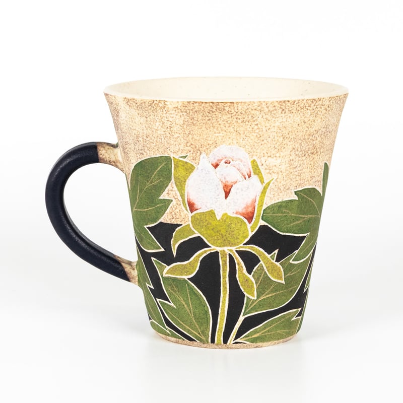 笠間焼 彩時器 牡丹文マグカップ / Saijiki Peony Mug Cup｜陶芸家 大貫