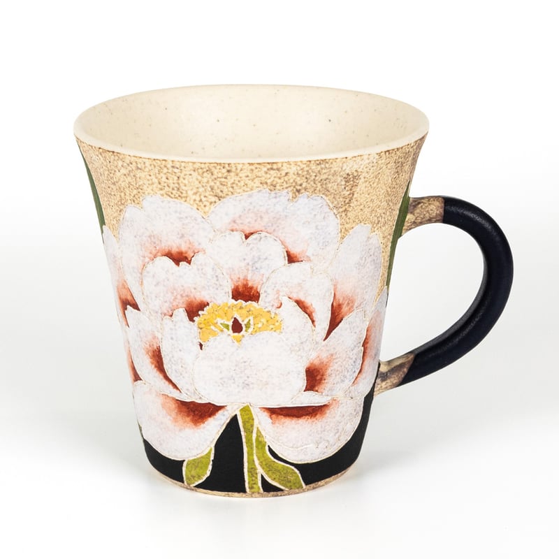 笠間焼 彩時器 牡丹文マグカップ / Saijiki Peony Mug Cup｜陶芸家 大貫