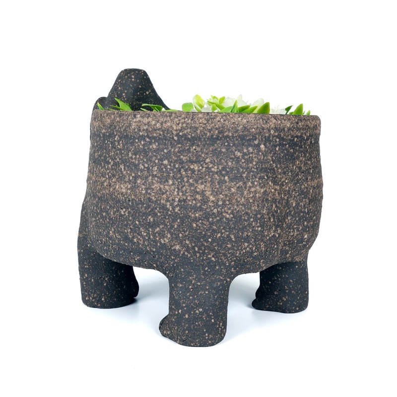 泰木窯｜ゴリラの植木鉢（炭化焼成）Gorilla Planter | Craft OGAWA