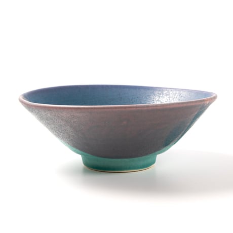 【笠間焼】色彩碧釉 浅鉢｜飯沼耕市 / Kasama Blue Shallow Bowl