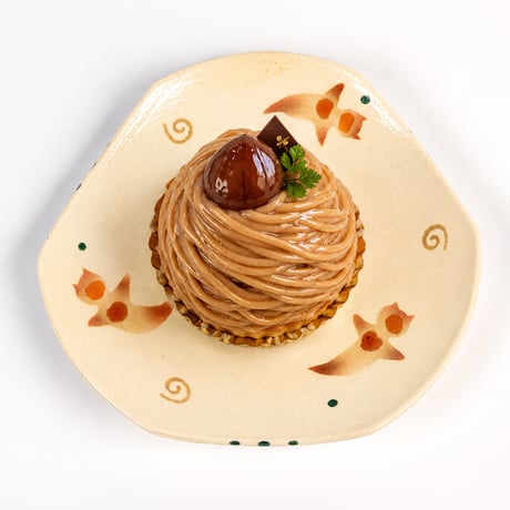 笠間焼 陶工房＜雲＞ クリオネ ケーキ皿 / Cloud Clione Plate