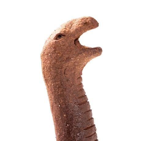 【恐竜図鑑 No.02】テリジノサウルスの花入れ（Therizinosaurus Dinosaur Ceramic Vase）｜陶芸家 はらかおり