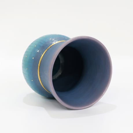 笠間焼 ブルー冷酒杯 / Kasama Blue Sake Cup｜陶芸家 飯沼耕市