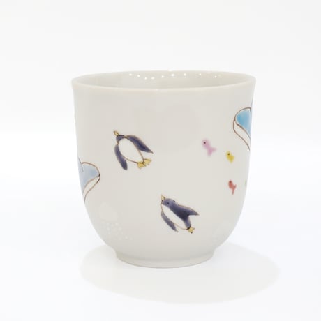 九谷焼 色絵遊｜海の仲間たち マグカップ｜Sea Friends Mug