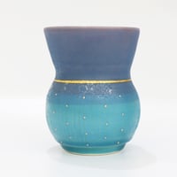 笠間焼 ブルー冷酒杯 / Kasama Blue Sake Cup｜陶芸家 飯沼耕市