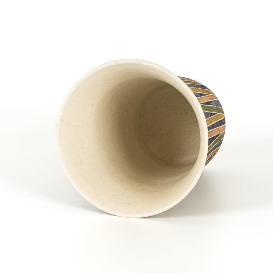 笠間焼 彩時器 竹文トールカップ / Saijiki Bamboo Tall Cup｜陶芸家