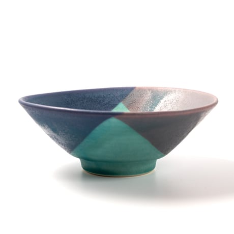 【笠間焼】色彩碧釉 浅鉢｜飯沼耕市 / Kasama Blue Shallow Bowl