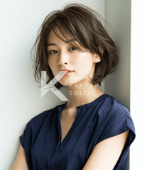 大人ショートボブのクールニュアンスヘア