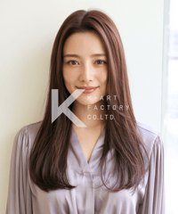 艶やかストレートロングの好印象ヘア