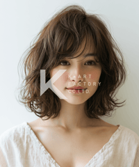 ふわくしゅボブの甘めニュアンスヘア