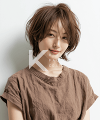 ラフカールショートボブの抜け感ヘア