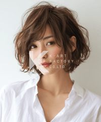 ラフウェーブショートの大人色っぽヘアスタイル