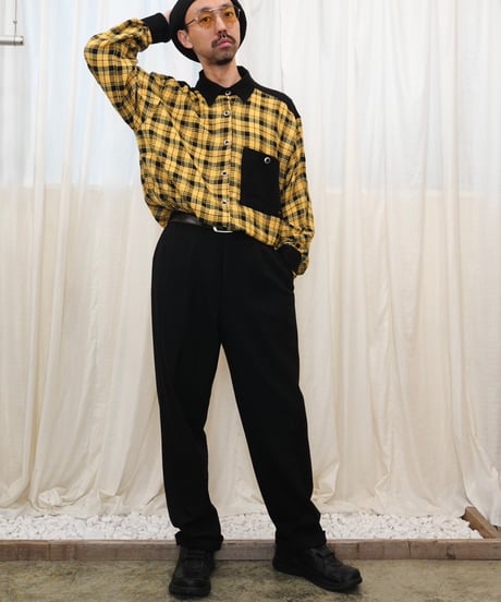 Two-Tuck Wool Slacks