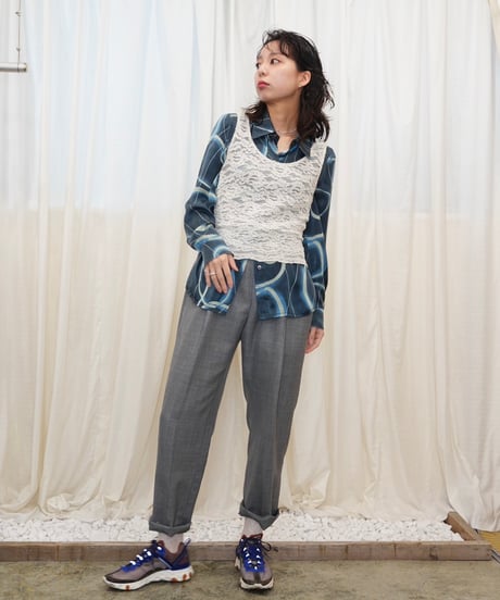 Geometric Swirl Silk Shirt