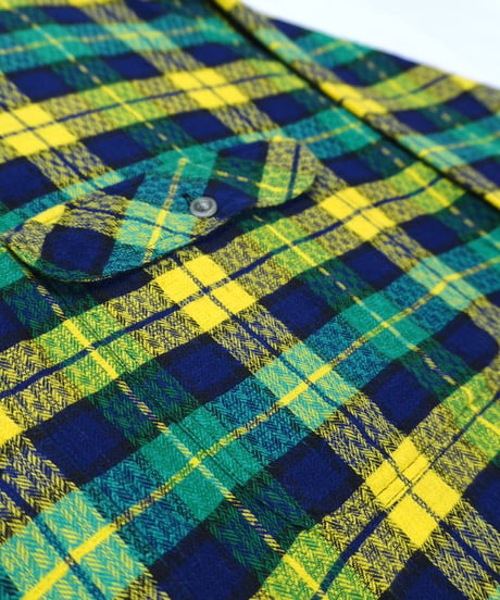 90s Action Pleats Checked Flannel