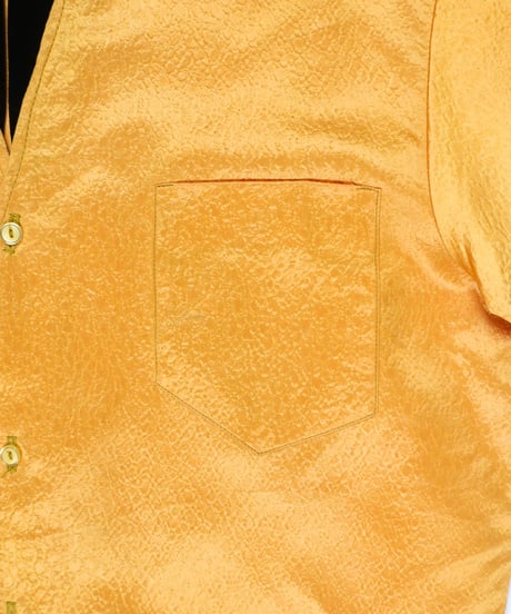 60-70’s 『PLAY BOY』 Gold short-sleeved shirt / size 15-15½