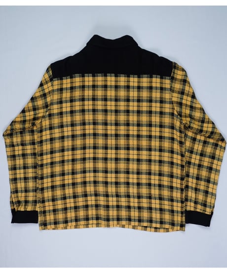 Oversized Black-Accent Check Shirt