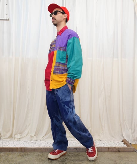 EUR Tie-Dye Pattern Work Pants