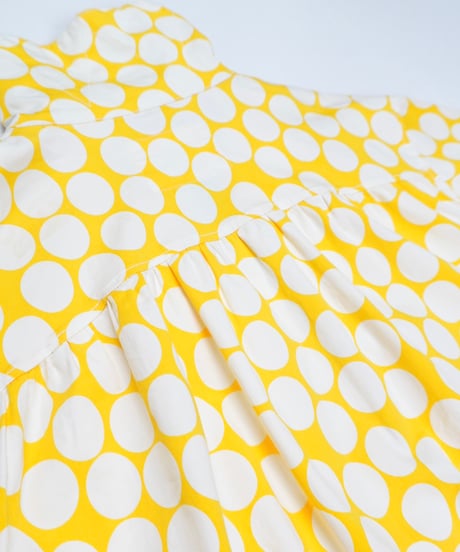 Yellow Dot 2-Way Collar Zip Jacket