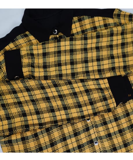 Oversized Black-Accent Check Shirt