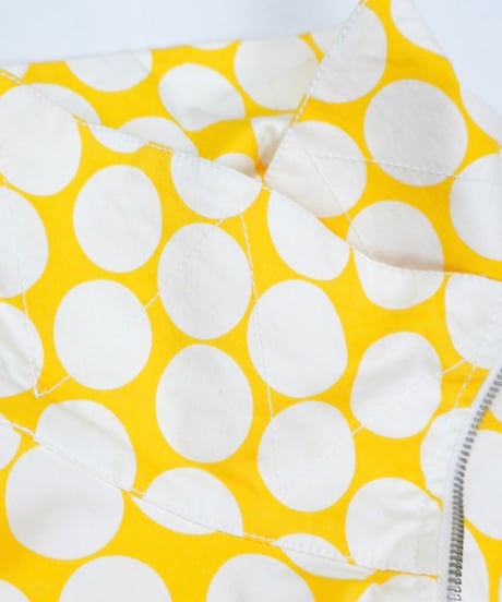Yellow Dot 2-Way Collar Zip Jacket