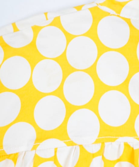 Yellow Dot 2-Way Collar Zip Jacket