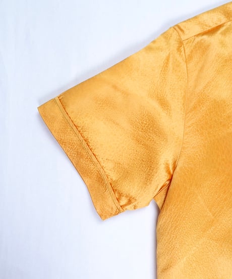 60-70’s 『PLAY BOY』 Gold short-sleeved shirt / size 15-15½