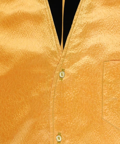 60-70’s 『PLAY BOY』 Gold short-sleeved shirt / size 15-15½
