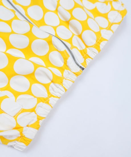 Yellow Dot 2-Way Collar Zip Jacket