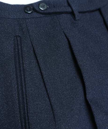 Two-Tuck Wool Slacks